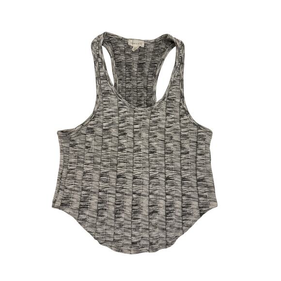 Silence & Noise Gray Ribbed Racerback Tank Top Size Women's Small - Picture 1 of 3